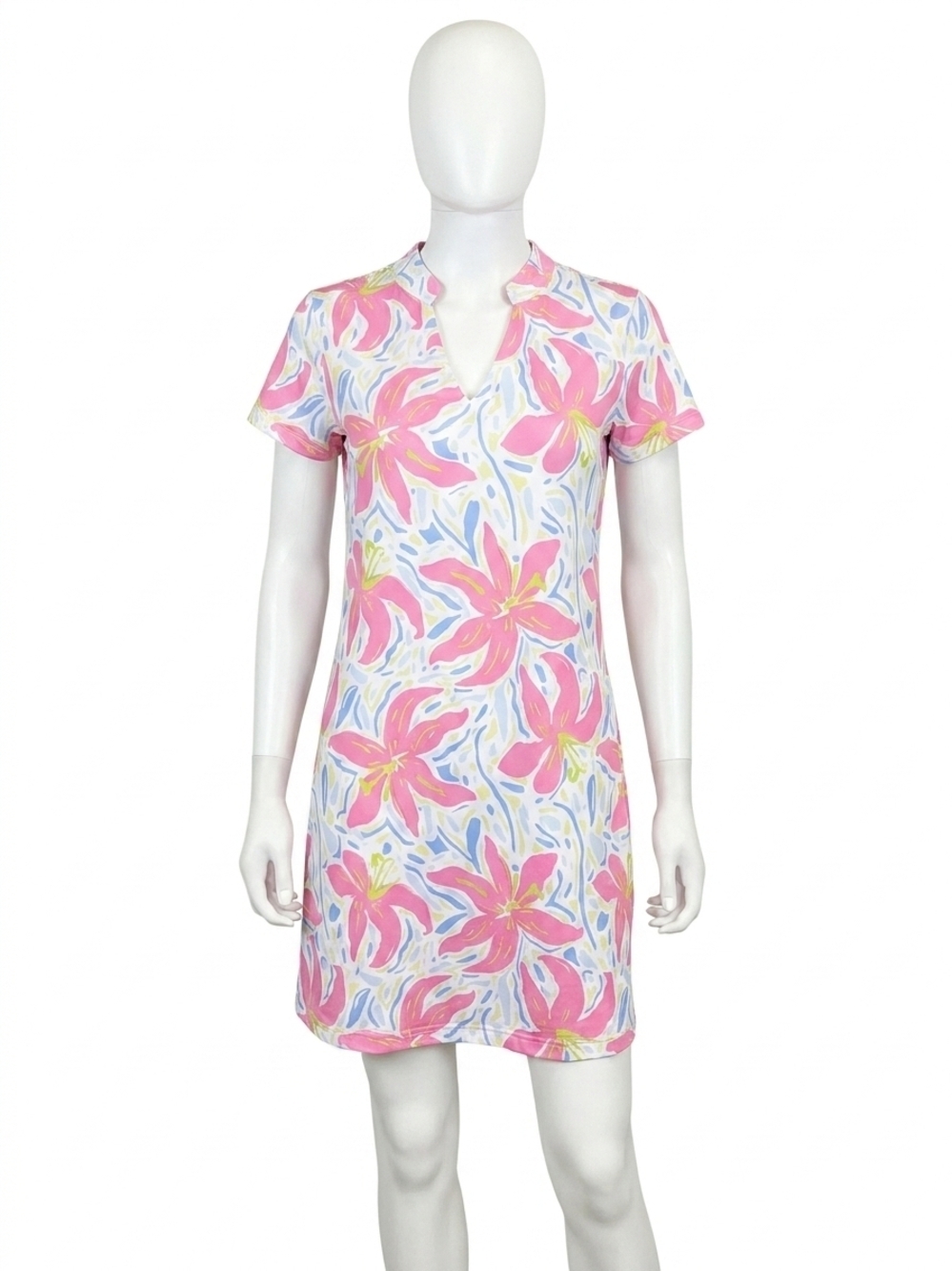 NEW MARY SQUARE hibiscus floral upf dress in multi